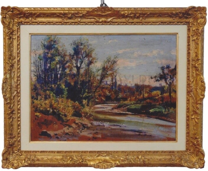 fioresi-paesaggio-fiume-35×48 Garzia Fioresi - Paesaggio del fiume