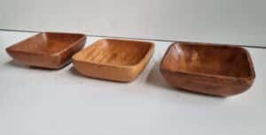 Set 3 ciotole in legno