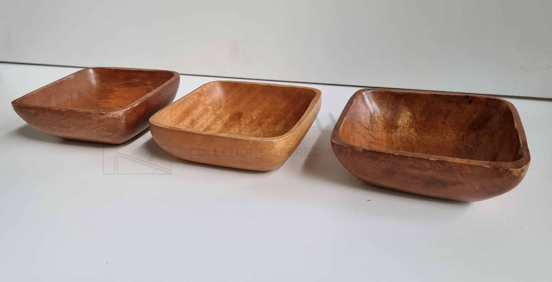 Set 3 ciotoline in legno